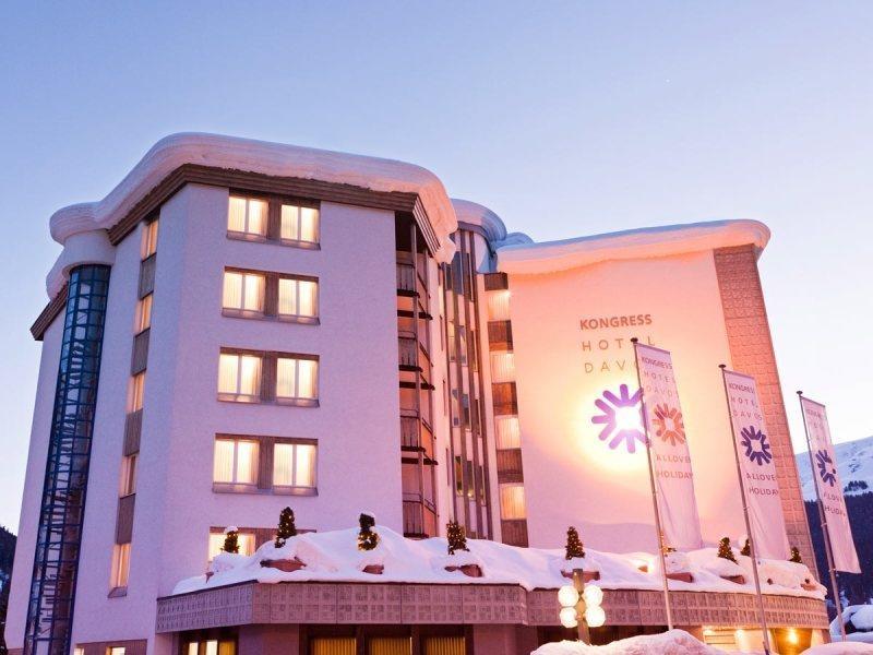 Kongress Hotel Давос Екстериор снимка